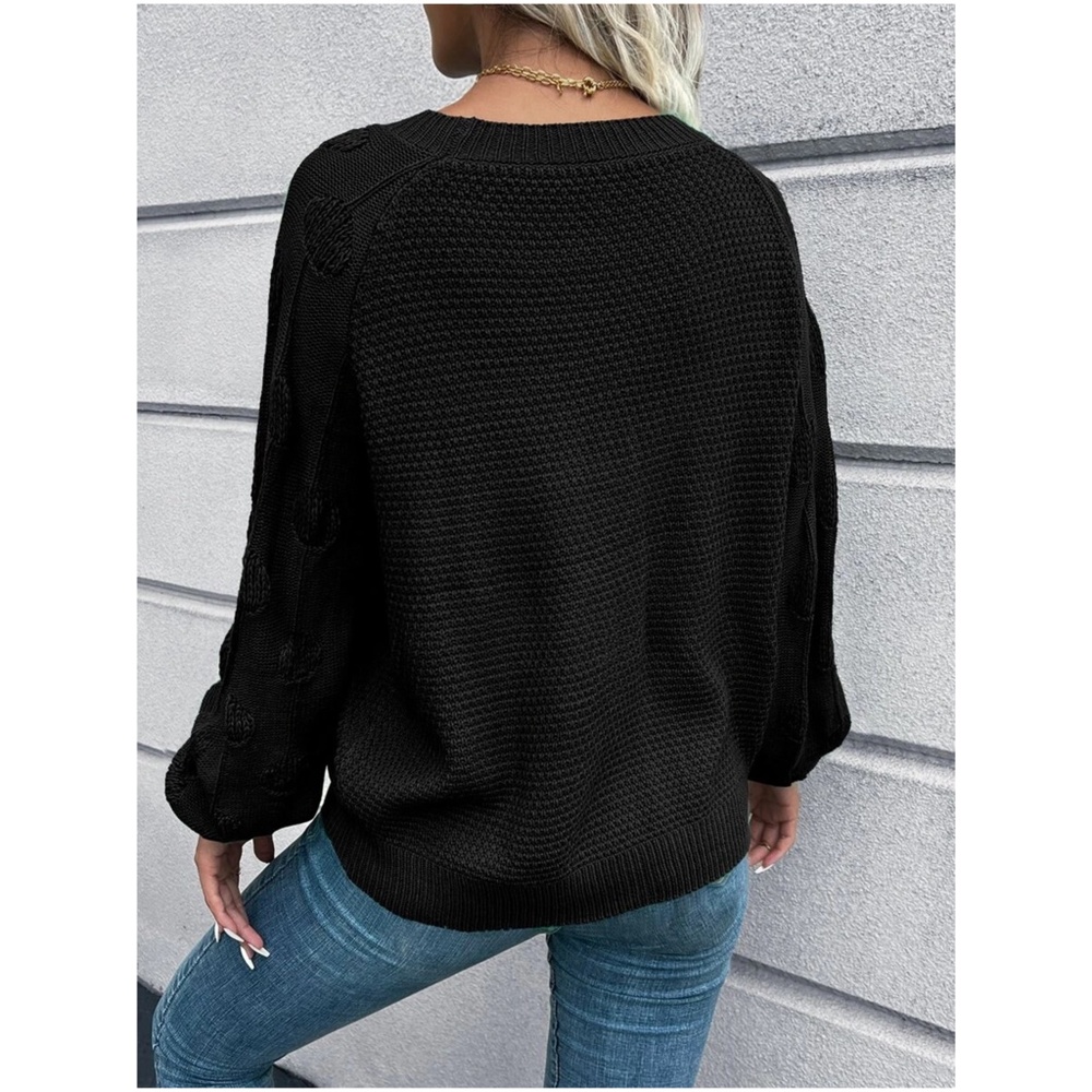 Cozy Dusty Pink Knit Oversized Sweater Top - Picture 4 of 10